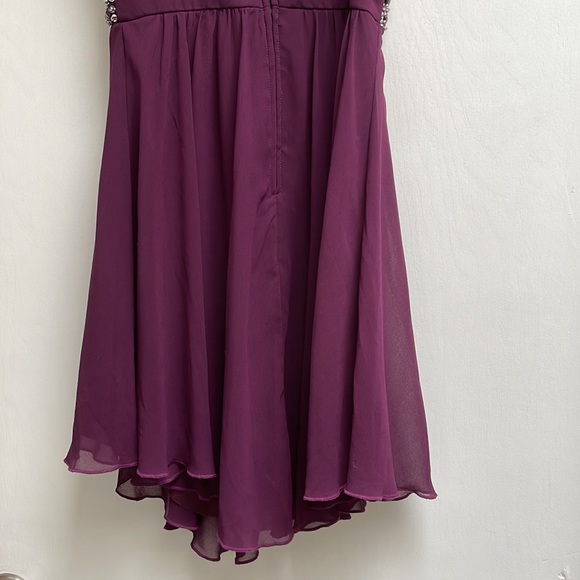 Gorgeous City Triangles Plum Colored Dress with beads, like new condition! - Picture 7 of 12